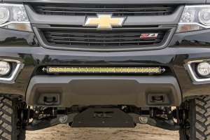 GMC Canyon LED Light Mount - Bumper - Rough Country - 30-inch Single-Row - '15-'22